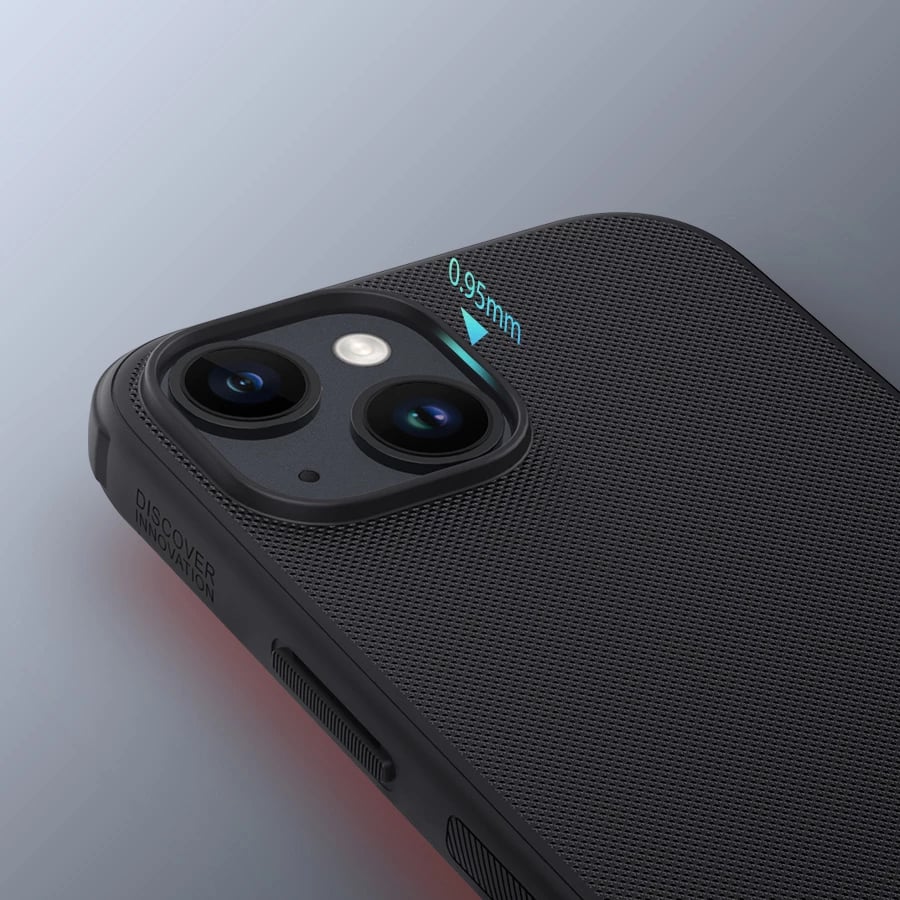 Mbështjellës Nillkin Super Frosted Shield Pro për iPhone 15 Plus, i zi