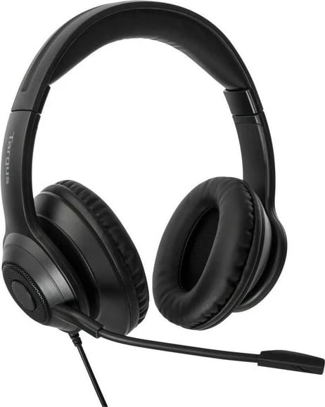 Kufje me tela Targus Wired Stereo Headset, USB, mikrofon boom, e zezë Kufje me tela Targus Wired Stereo Headset, USB, mikrofon boom, e zezë