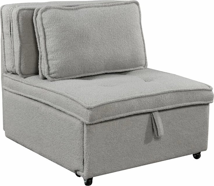 Karrige krevati Sleep, ngjyrë gri, 78x87x80cm