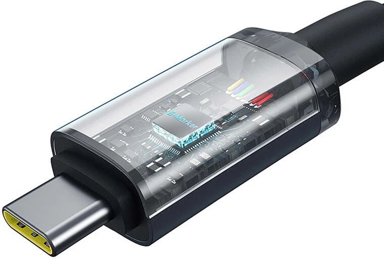 Kabllo USB-C në USB-C Baseus Crystal Shine, 1.5m, 100W, 20Gbps, e zezë Kabllo USB-C në USB-C Baseus Crystal Shine, 1.5m, 100W, 20Gbps, e zezë