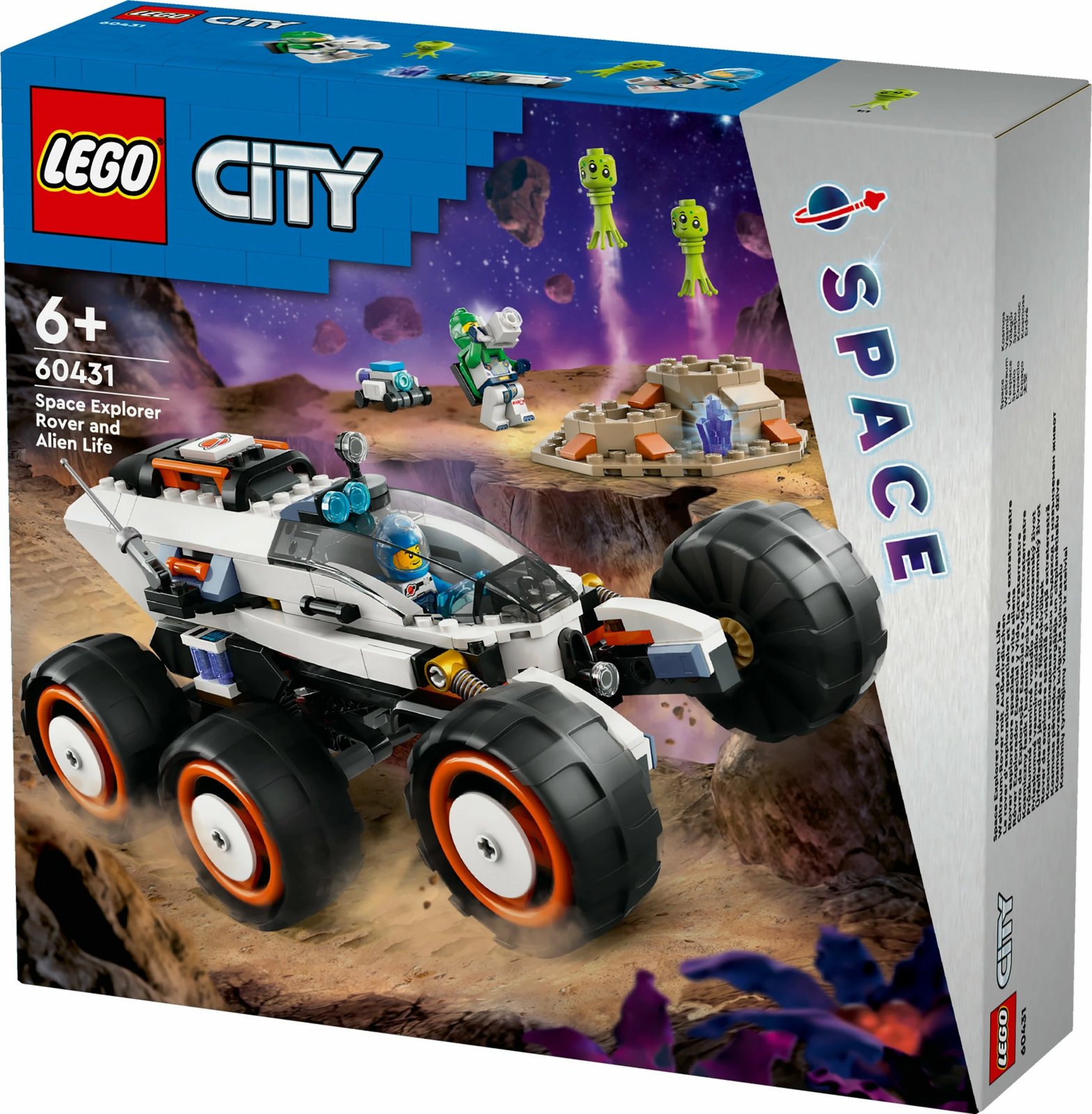 Set ndërtimi LEGO City 60431, rover hapësinor, 311 pjesë, shumëngjyrësh
