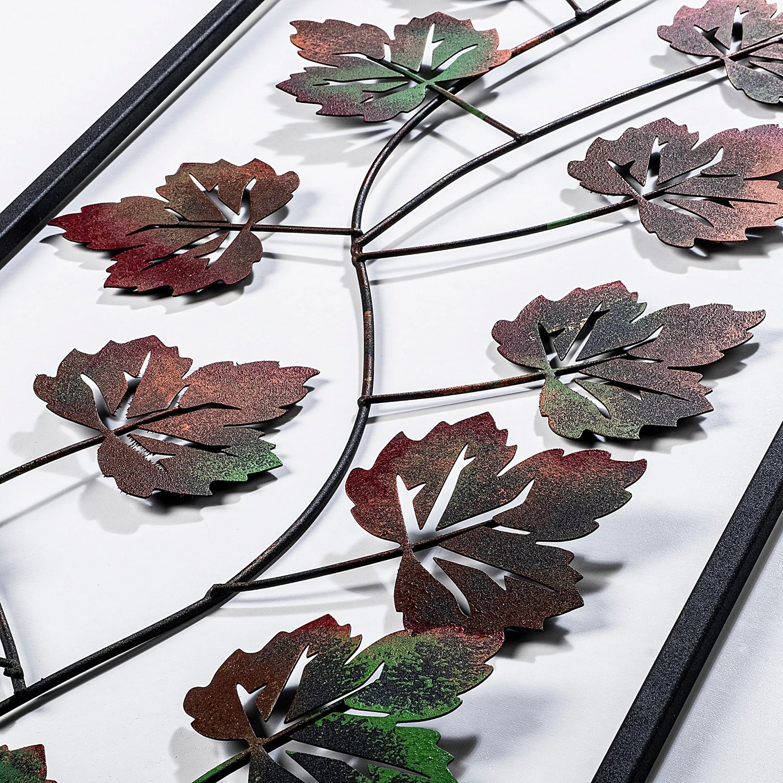 Aksesor dekorativ metalik për mur, Wallity, Platane 2, shumëngjyrësh, 32x90cm