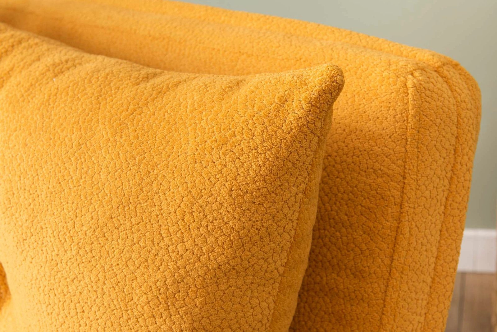 Divan-krevat dy vendësh, Cosmo, ngjyrë mustard, Atelier del Sofa