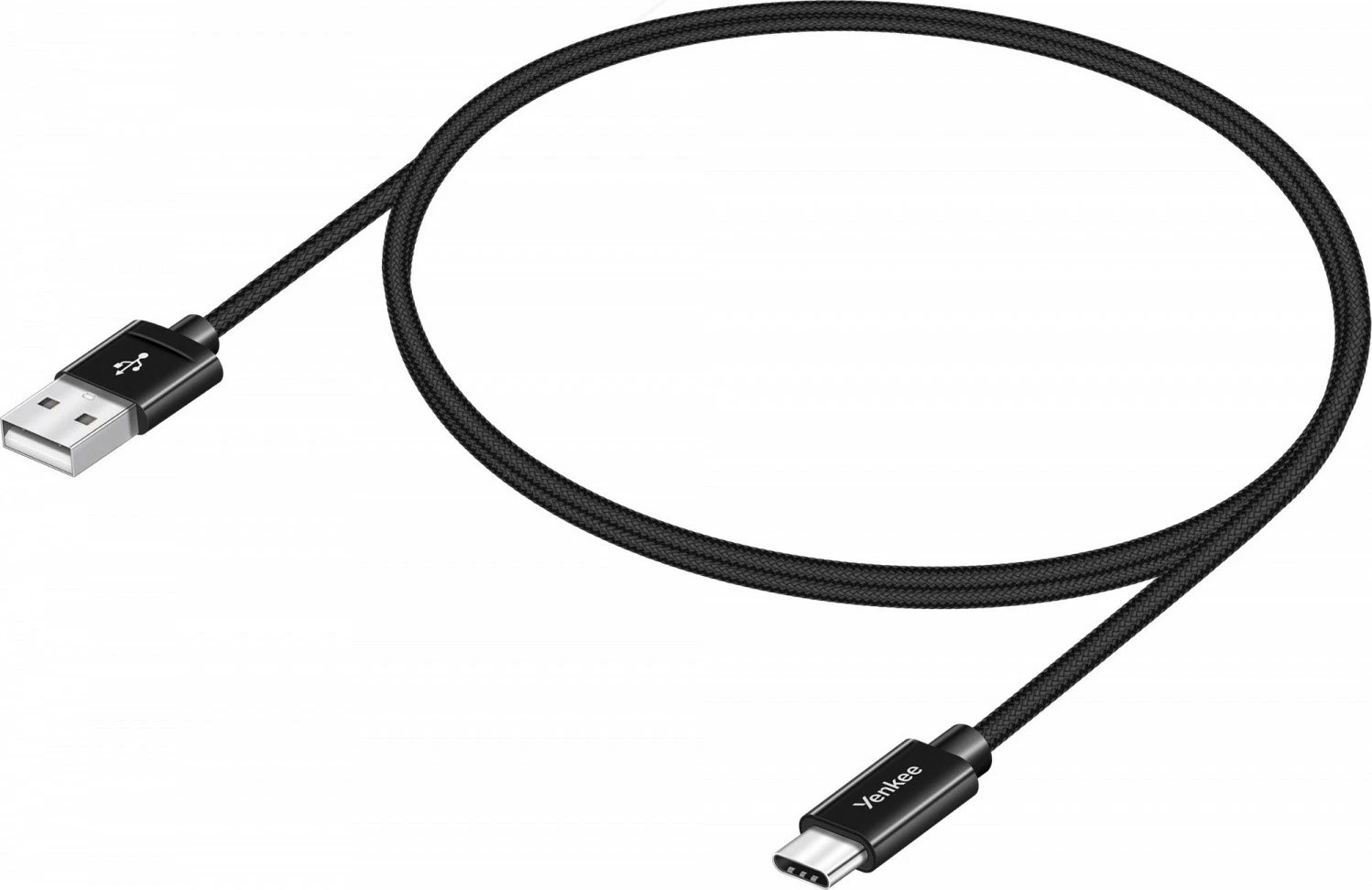 Kabllo YENKEE YCU 301BK, USB A 2.0 në USB Type C, 1m, E zezë Kabllo YENKEE YCU 301BK, USB A 2.0 në USB Type C, 1m, E zezë