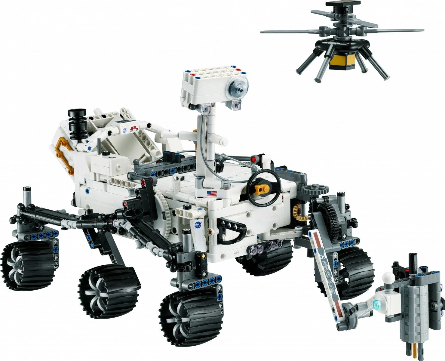 Set ndërtimi LEGO Technic 42158 NASA Mars Rover Perseverance me helikopter Ingenuity, për fëmijë 10+
