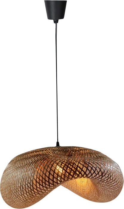 Dritë tavani Lighty Inart E27 bambu natyrale D42χ13cm Dritë tavani Lighty Inart E27 bambu natyrale D42χ13cm