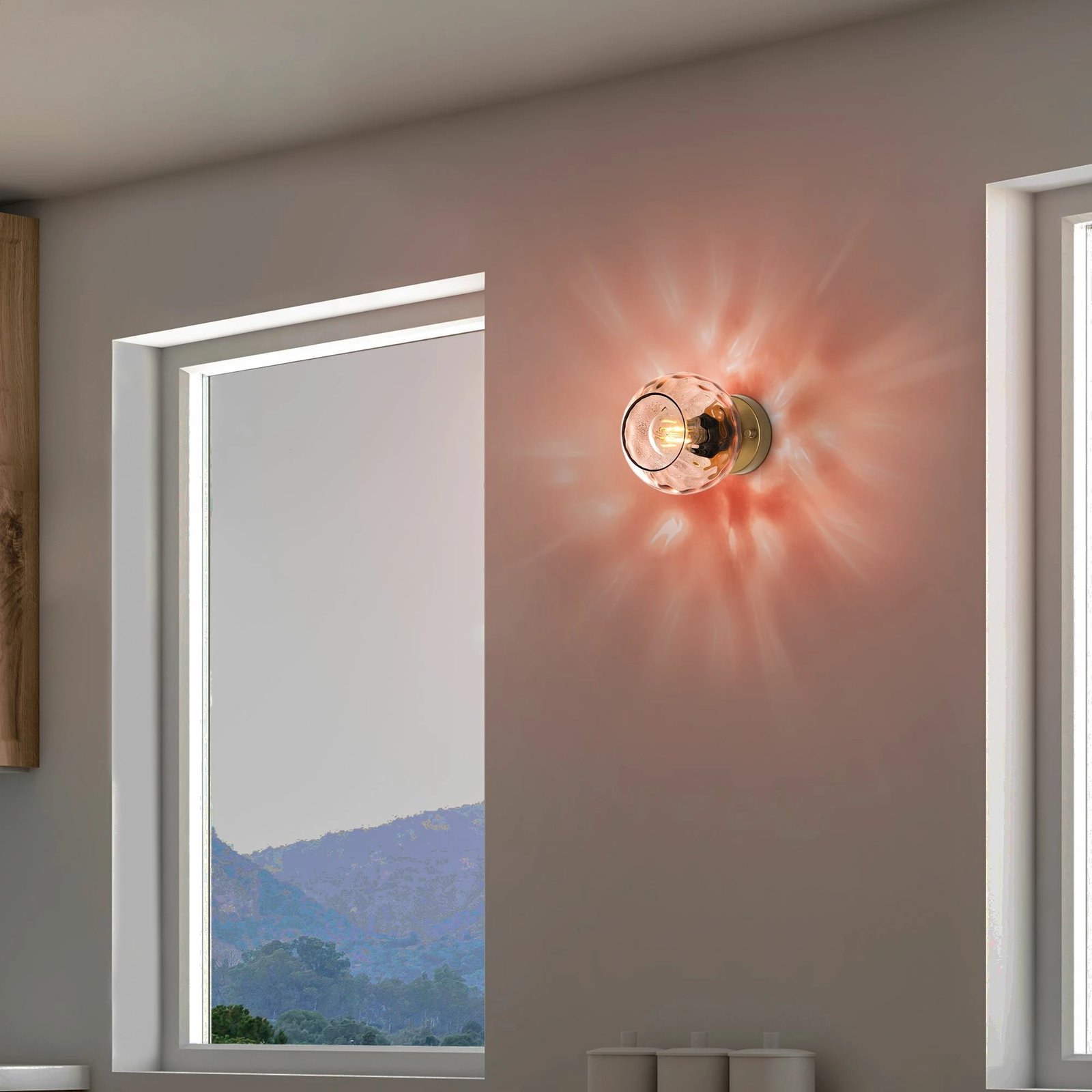 Llambë muri Opviq, Benek - 15 - 14403, rozë dhe ari