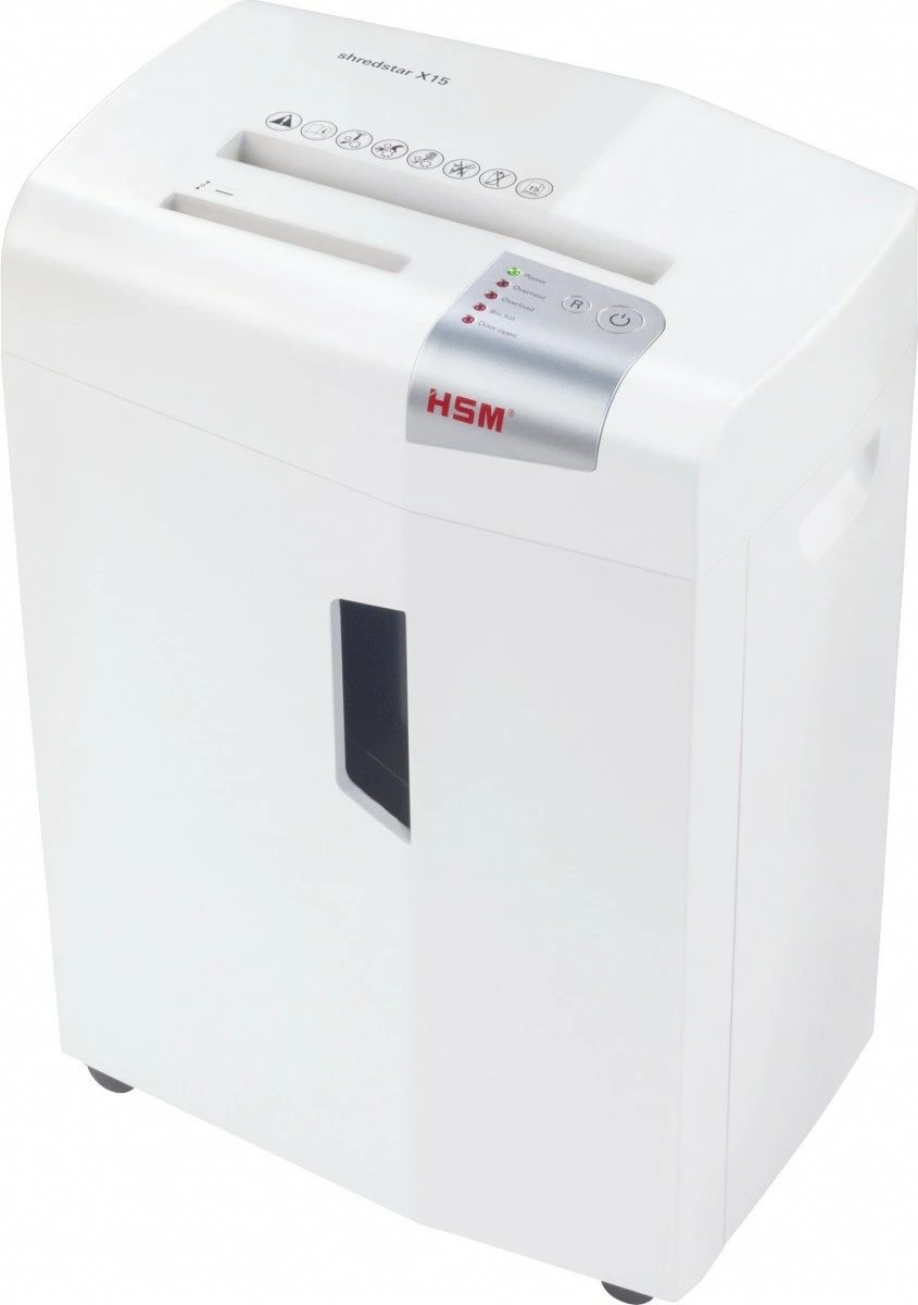 Makineri shkatërruese dokumentesh HSM shredstar X15, 26L, prerje cross-cut, e bardhë