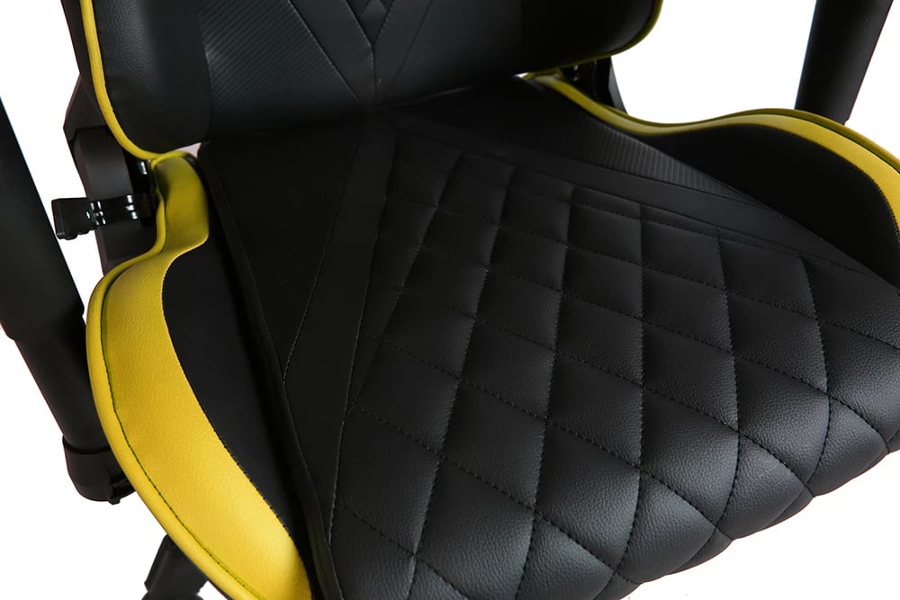 Karrige gaming Ranger, zyre, e zezë-verdhë, 52x74x138