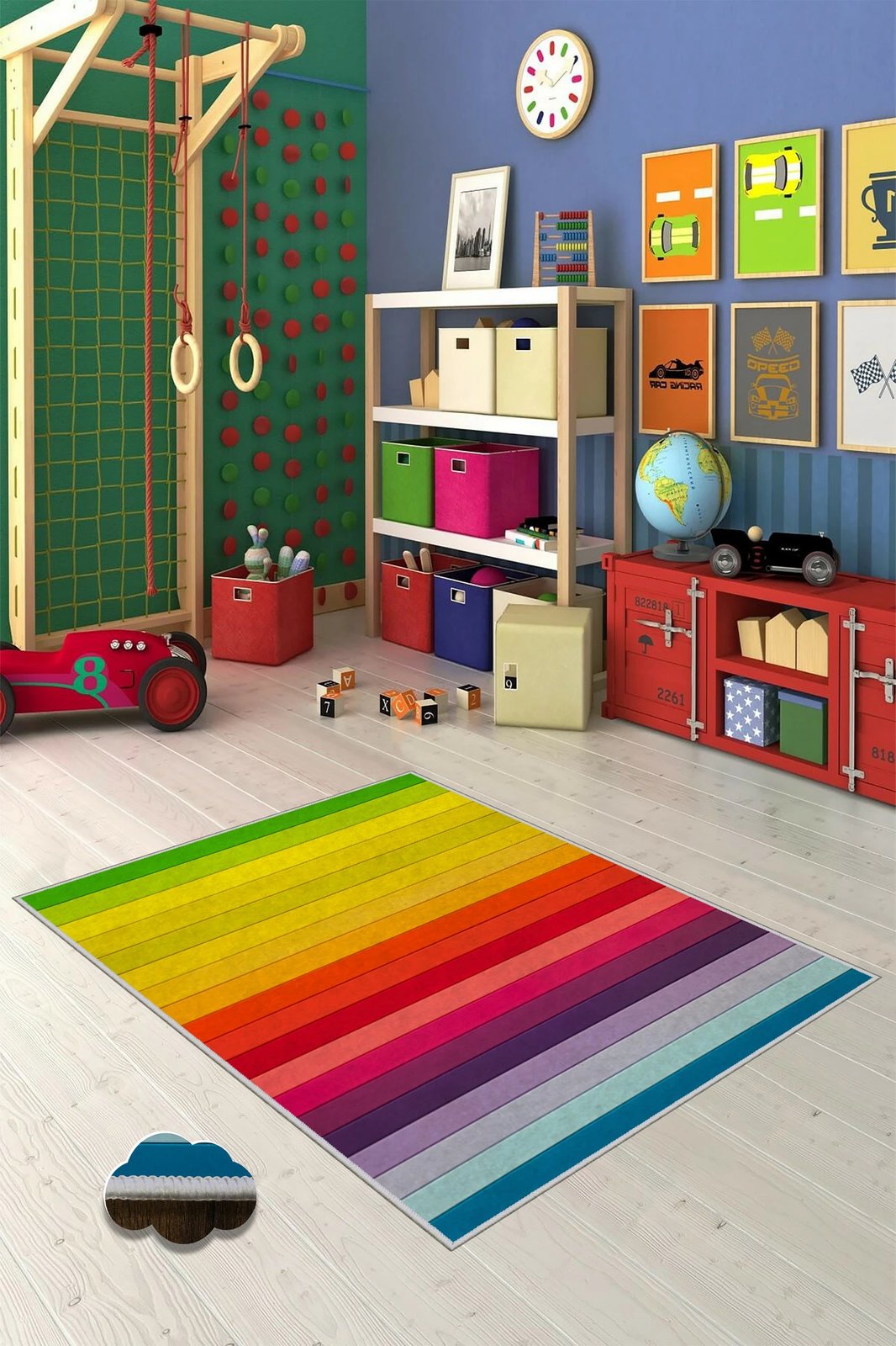 Qilim korridori, shumëngjyrësh, 80x300cm, Conceptum Hypnose, WOOKECE084