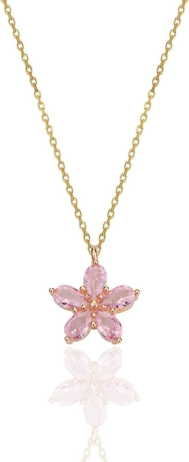 Vath argjendi me varëse lule, ngjyrë rozë, Jumeon, SGTL12407