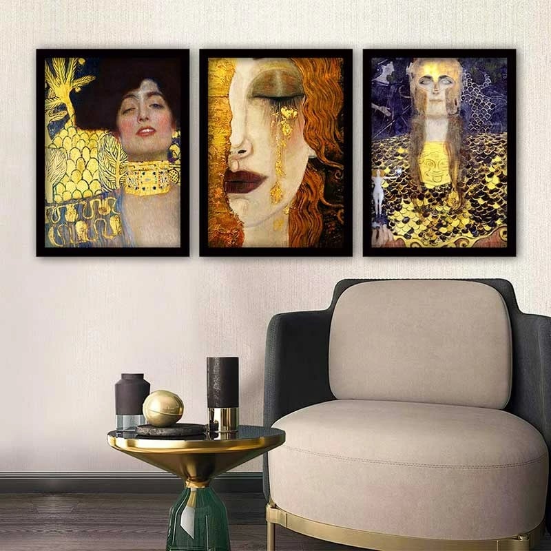 Set pikturash dekorative me kornizë, shumëngjyrëshe, 3 pjesë, Wallity, 3SC_UN3847969_3545