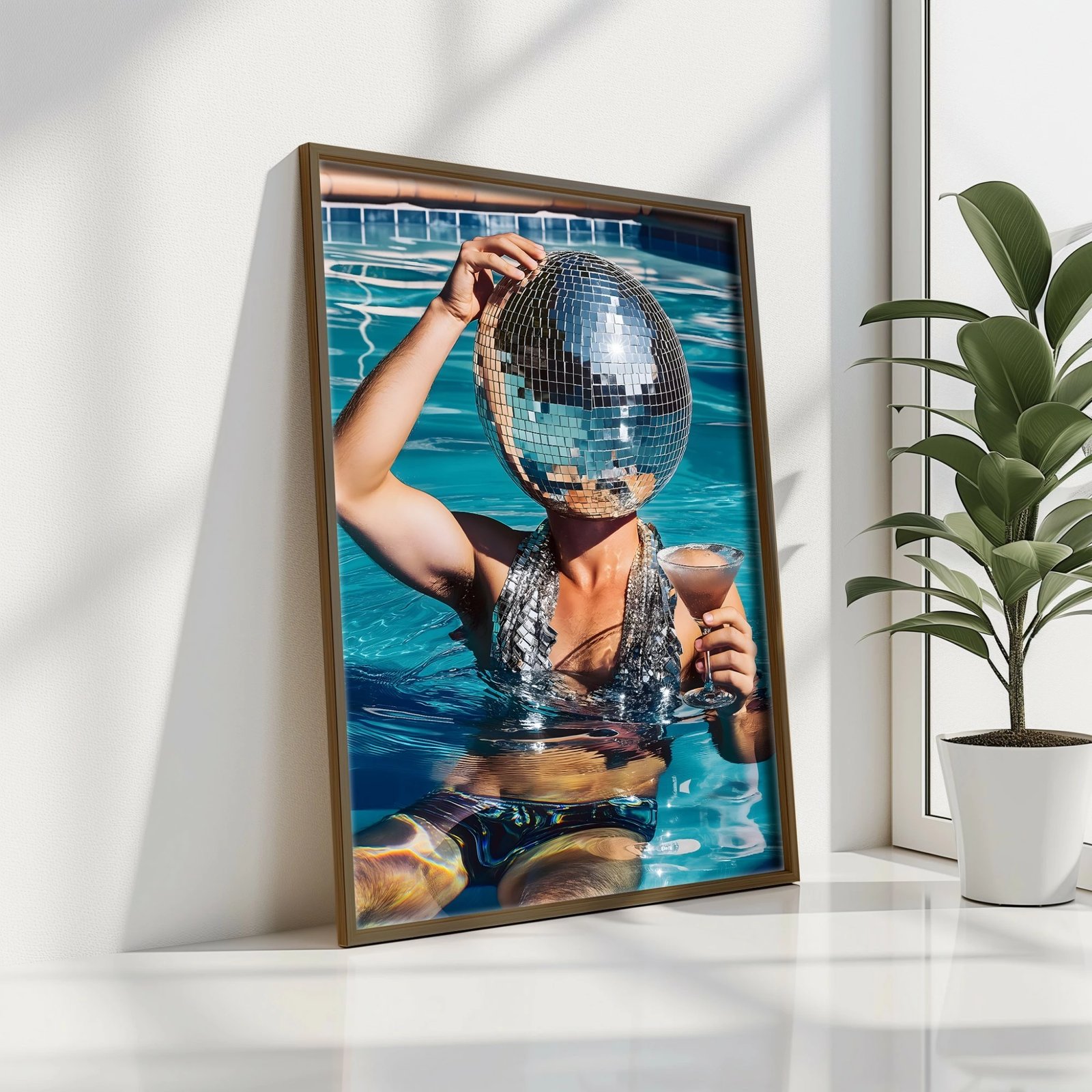 Pikturë dekorative me kornizë MDF, Wallity, GE109-L