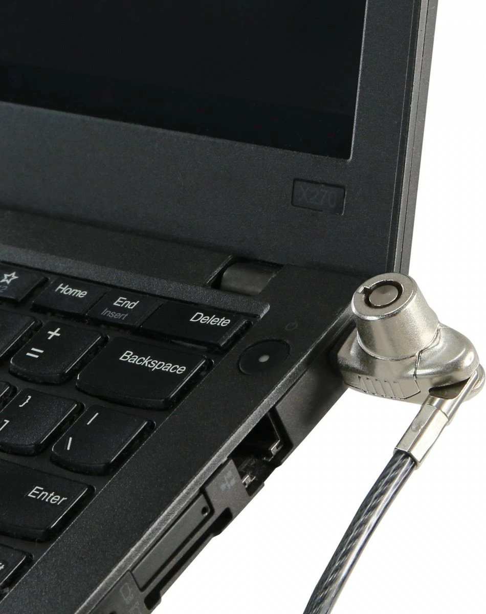 Kabllo sigurie për laptop DICOTA BASE XX, D31939, me çelës, 1.5m, e zezë/argjendtë