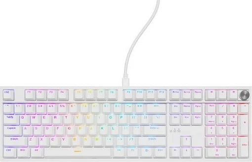 Tastierë mekanike GENESIS THOR 404, USB, QWERTY, Anglisht, RGB, Bardhë