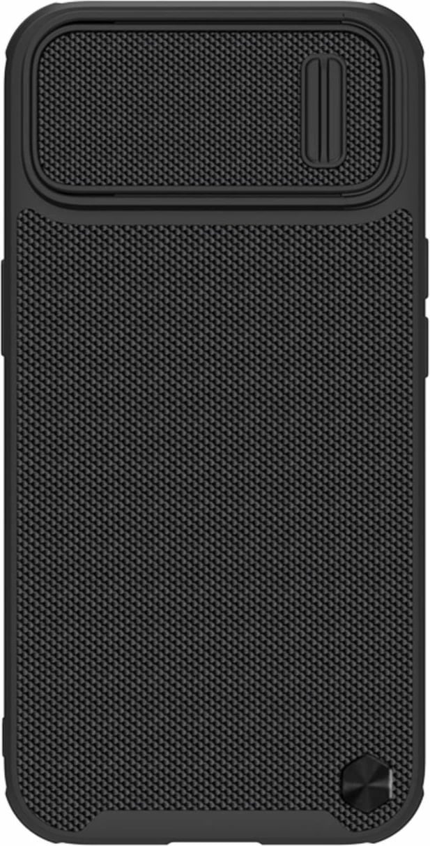 Mbështjellës Nillkin Textured S Case për iPhone 14, me kapak kamere, i zi