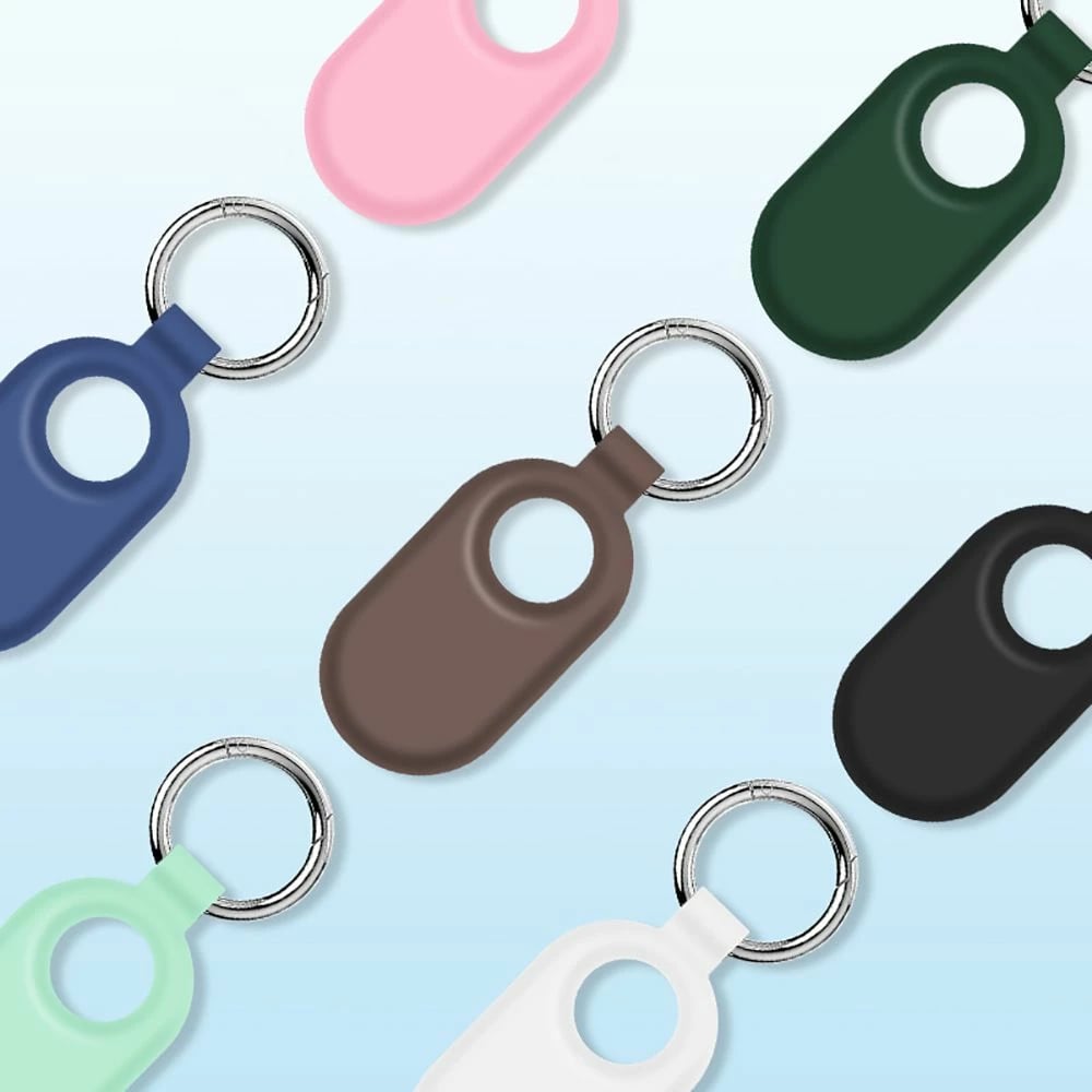 Mbështjellës Tech-Protect Icon për Samsung Galaxy SmartTag 2, Silikon, E zezë, 2 copë