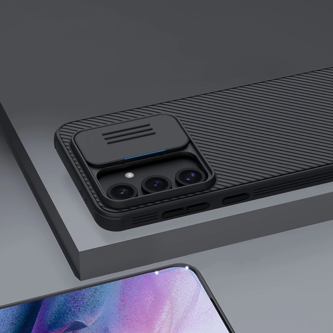 Mbështjellës Nillkin CamShield Pro për Samsung Galaxy S24 FE, i zi Mbështjellës Nillkin CamShield Pro për Samsung Galaxy S24 FE, i zi