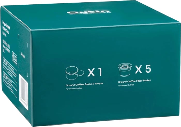 Set filtër kafeje OUTIN NANO-A-02, vetëm për Outin Nano, kapacitet 6–8 g, 5 copë + gotë matëse me rrahëse