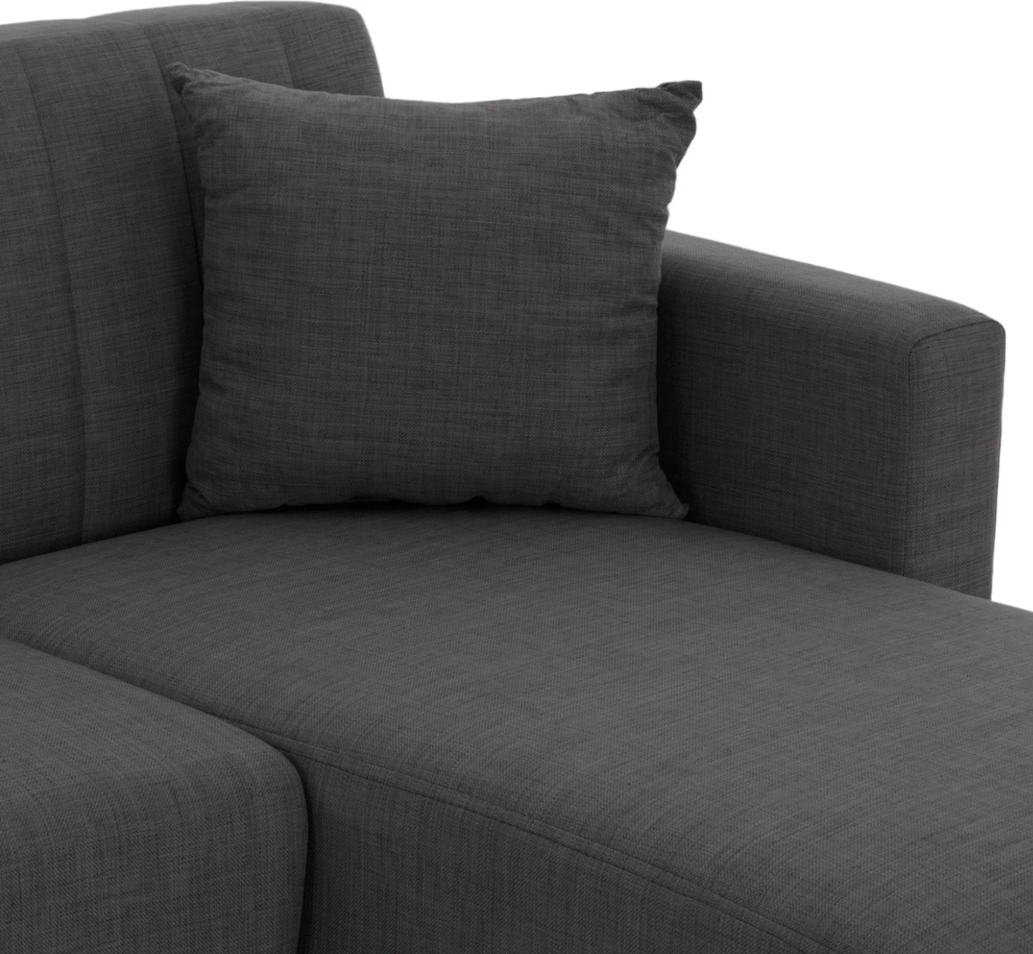 Divan qoshe GHUFRAN, gri, i kthyeshëm, 200x133x77cm