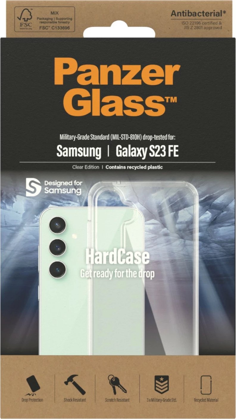 Mbështjellës PanzerGlass për Samsung Galaxy S23 FE, transparent