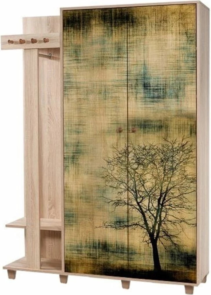 Stendë korridori Garmanto, ngjyrë lisi sonoma, 135-729