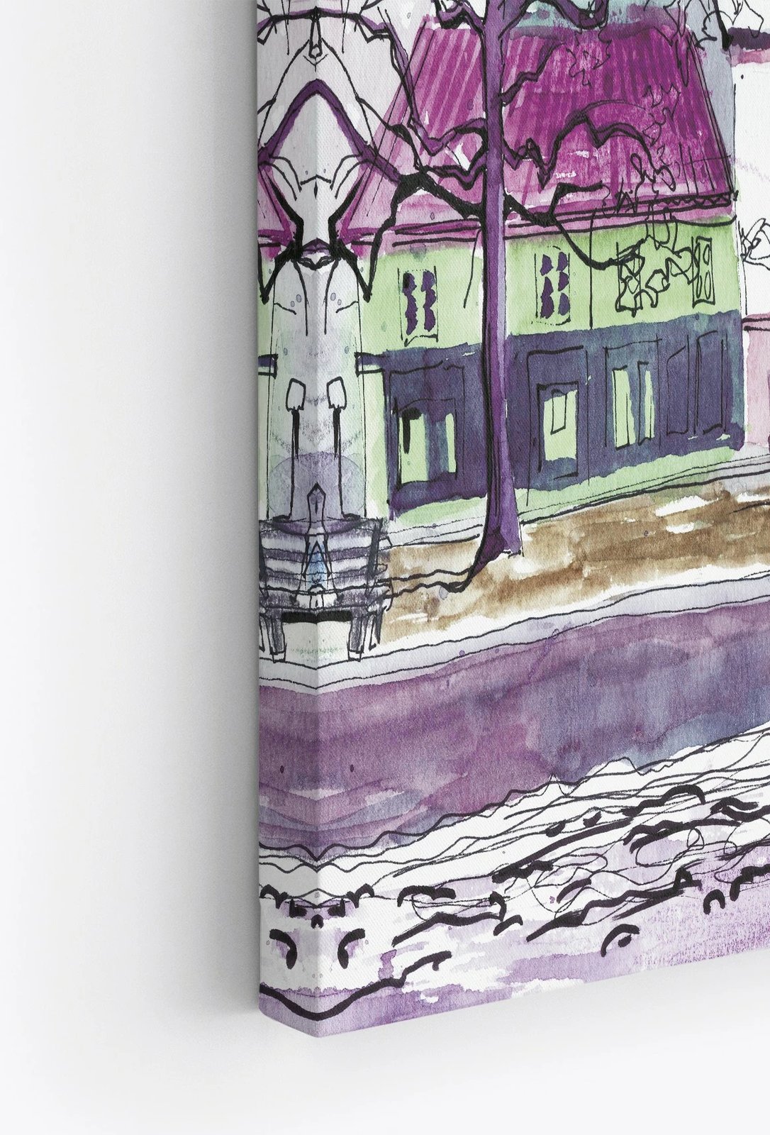 Pikturë dekorative në kanavacë, Wallity, Ersyfdc261, shumëngjyrëshe, 70x100cm