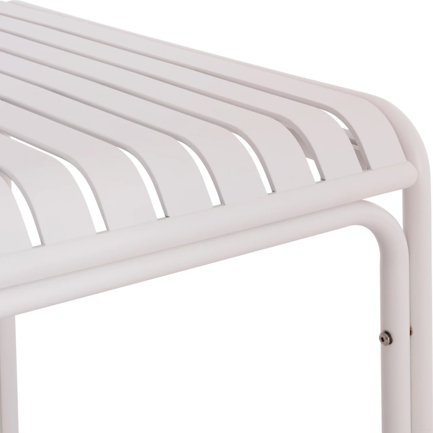 Tavolinë katrore alumini për jashtë, ngjyrë e bardhë, RACHEL FH6338.02, 80x80x75cm