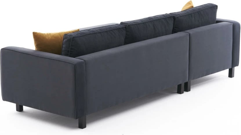 Këndare Atelier del Sofa, kadife Kale, kënd i majtë, anthracite