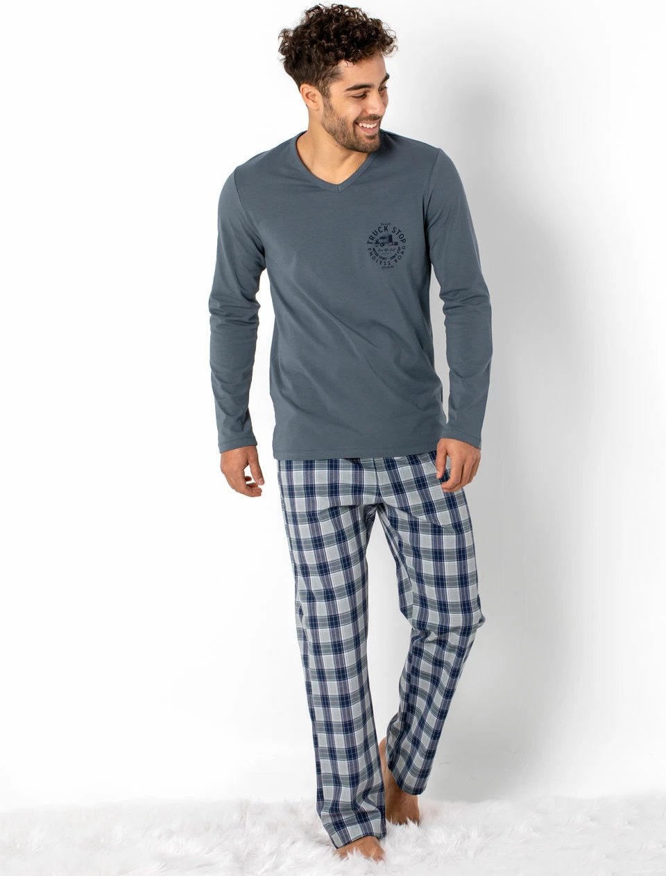 Pizhama për burra, ngjyrë fume, Jumeon 002-000308