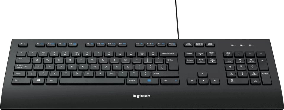 Tastierë me kabllo, Logitech K280e Business, US-International layout, madhësi standard, MPN 920-005217, e zezë