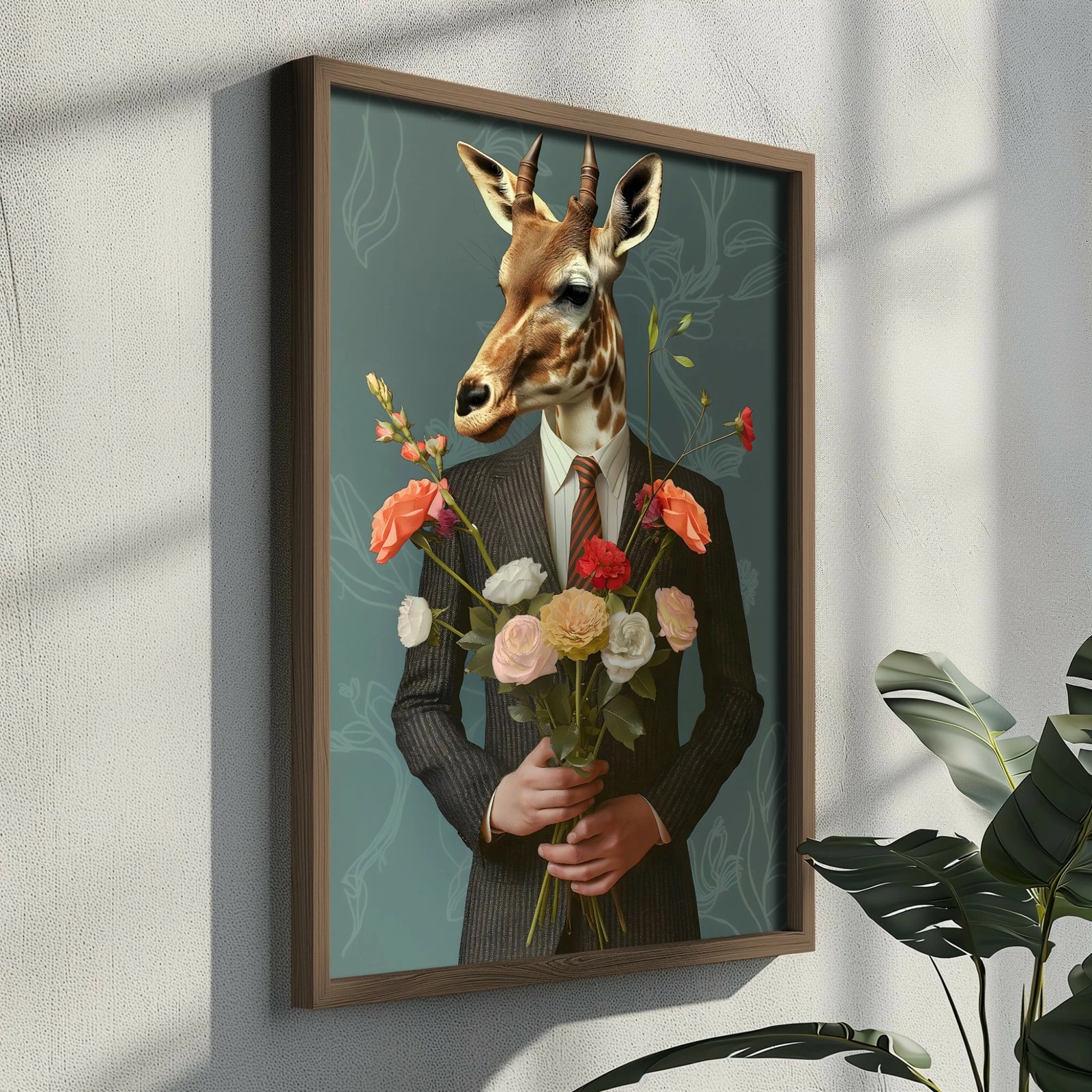 Pikturë dekorative me kornizë MDF, shumëngjyrëshe, Wallity GE141-L