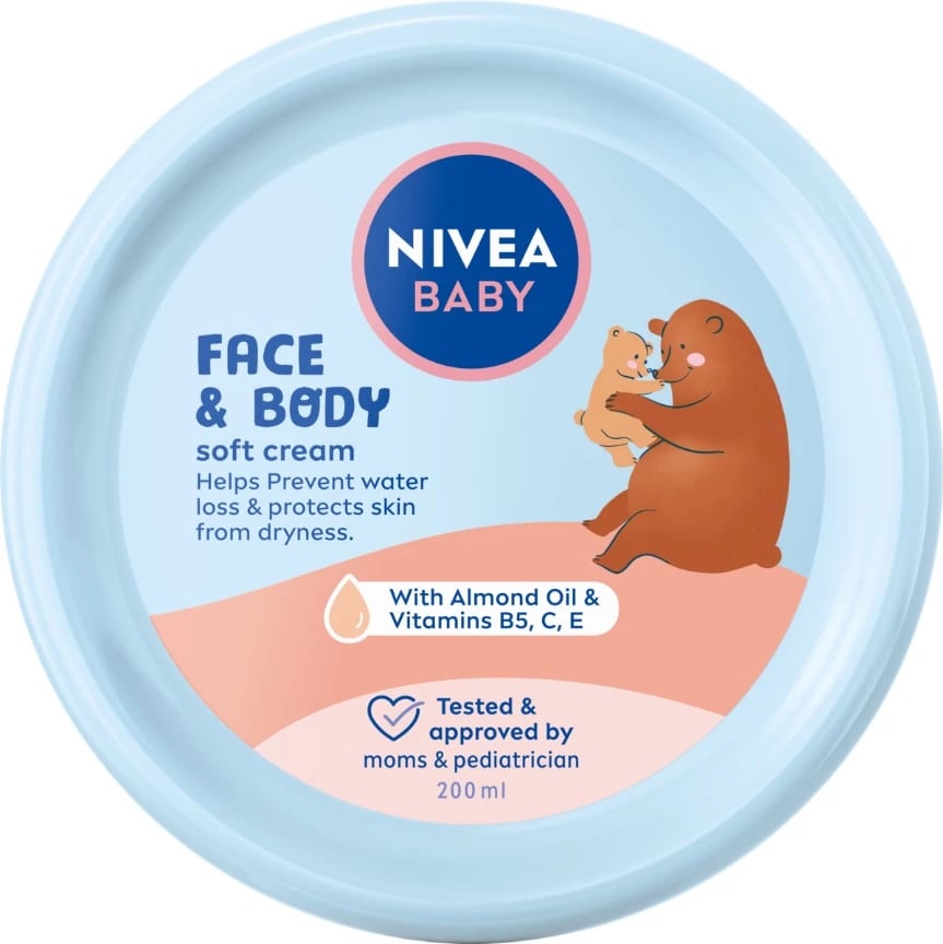 Krem për fytyrë dhe trup për fëmijë Nivea, 200ml