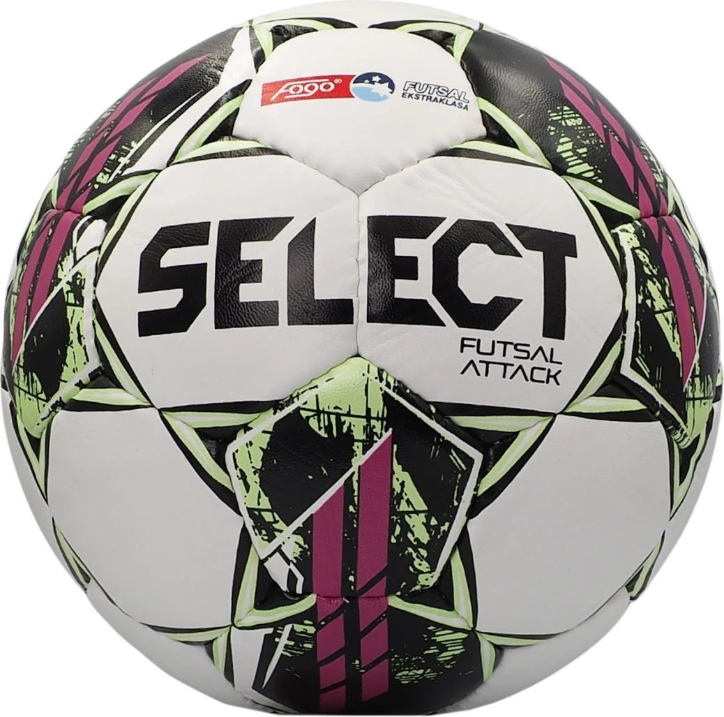 Top futsalli Select, bardhë-rozë-gjelbër