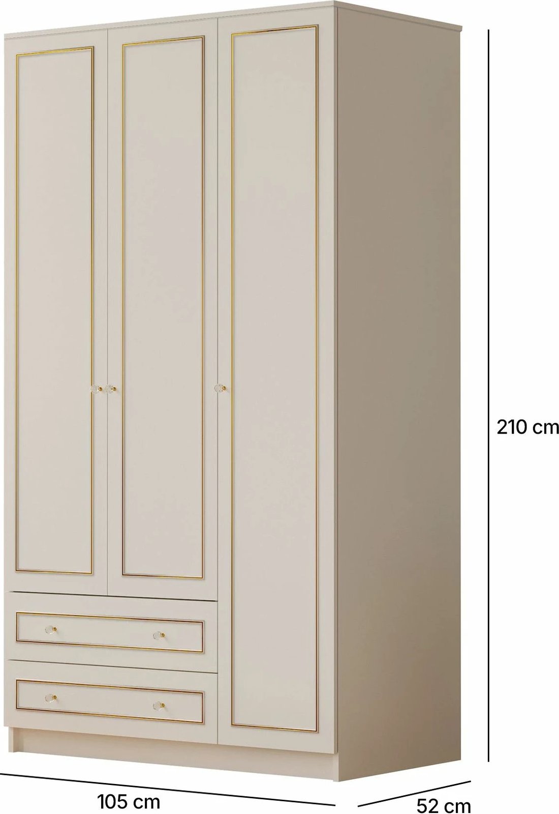 Dollap Skye Decor, ngjyrë e bardhë mat, RB-077