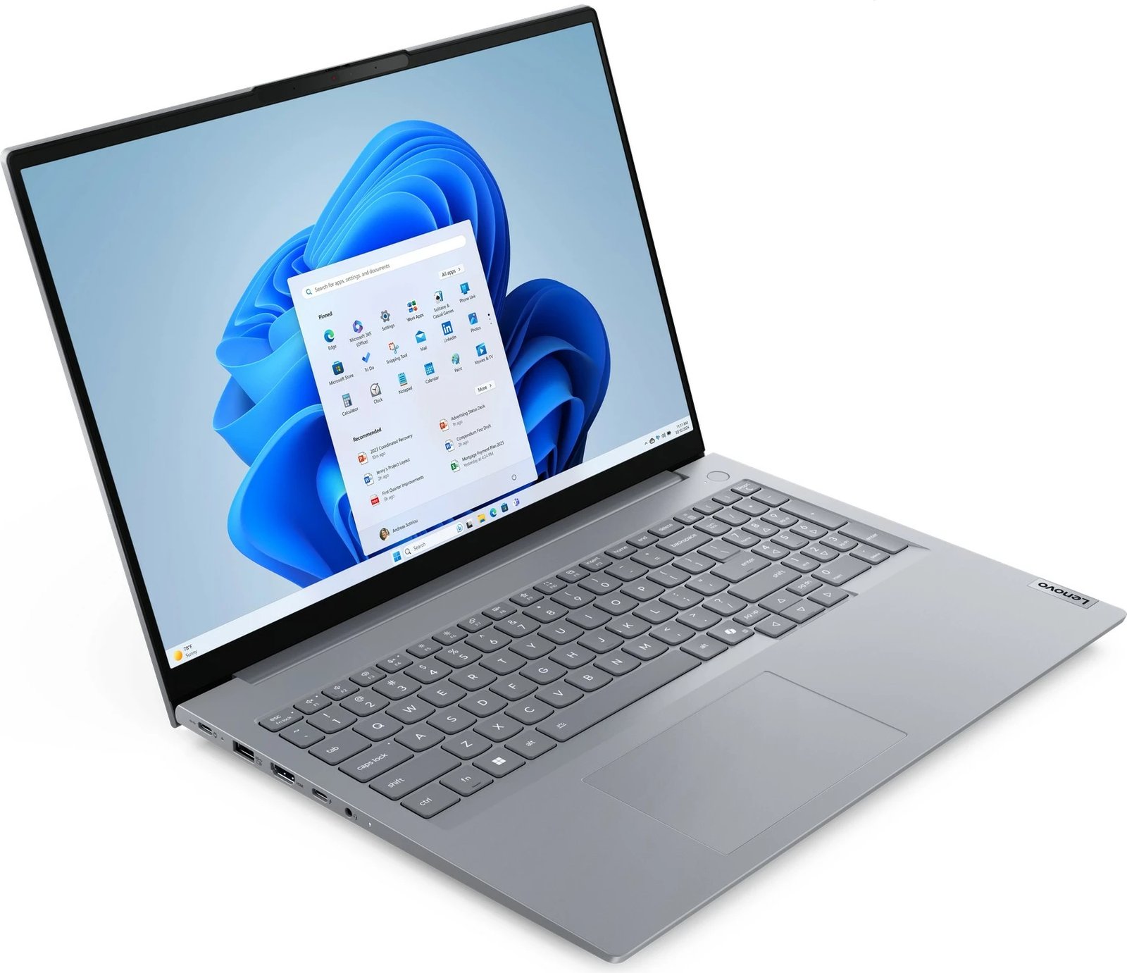 Laptop Lenovo ThinkBook 16 G8 IAL, Intel Core Ultra 5, 16GB RAM, 512GB SSD, Arctic Grey