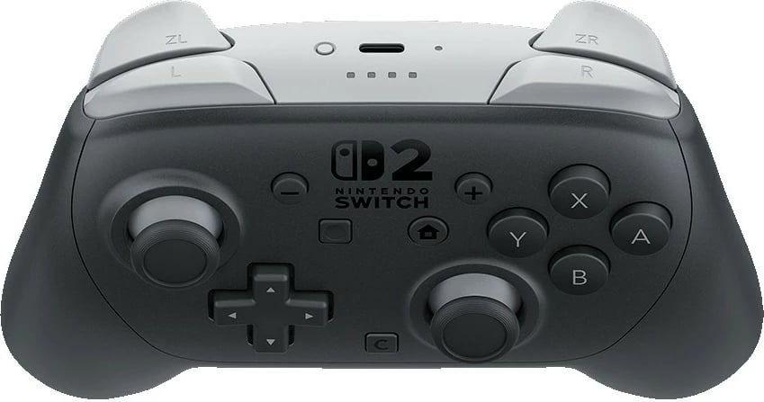 Gamepad Nintendo Switch 2 Pro, wireless, 40 orë bateri, i zi