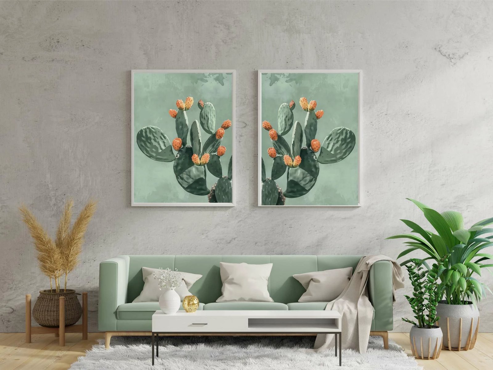 Pikturë dekorative me kornizë MDF (2 copë), Wallity, Mp2-00120, 21x30cm