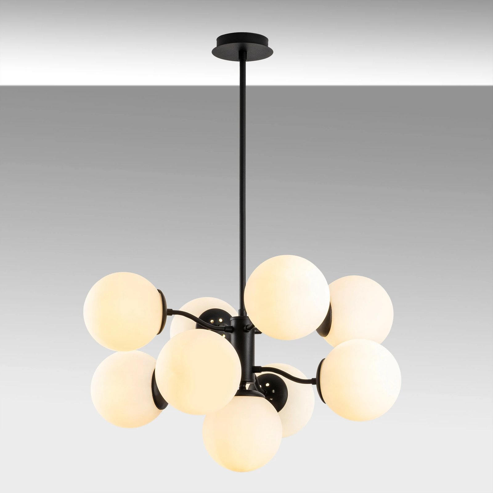 Llambë tavani Opviq Mudoni-MR-836-1, e zezë, moderne