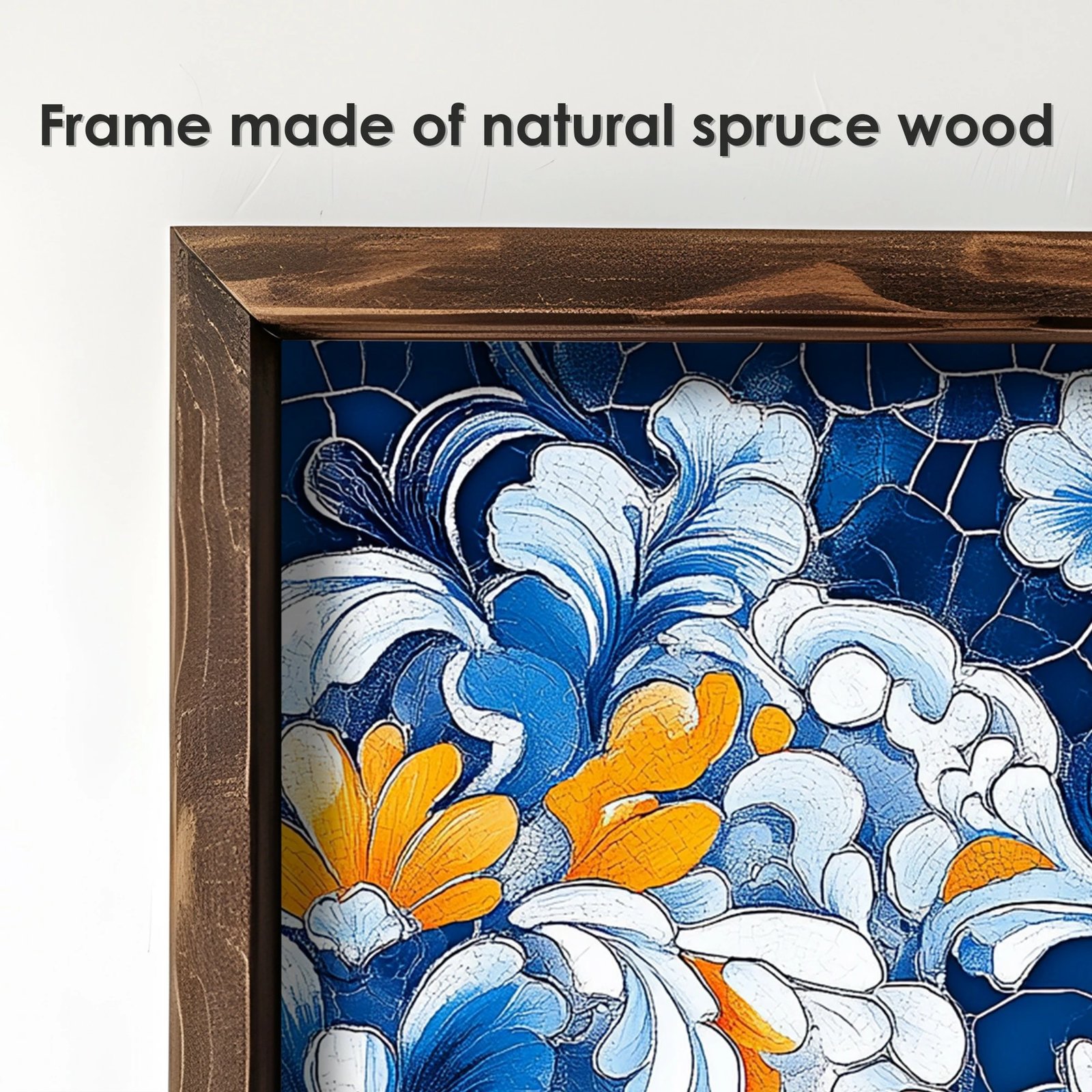 Pikturë dekorative me kornizë, MDF, Wallity, EMR063, shumëngjyrëshe