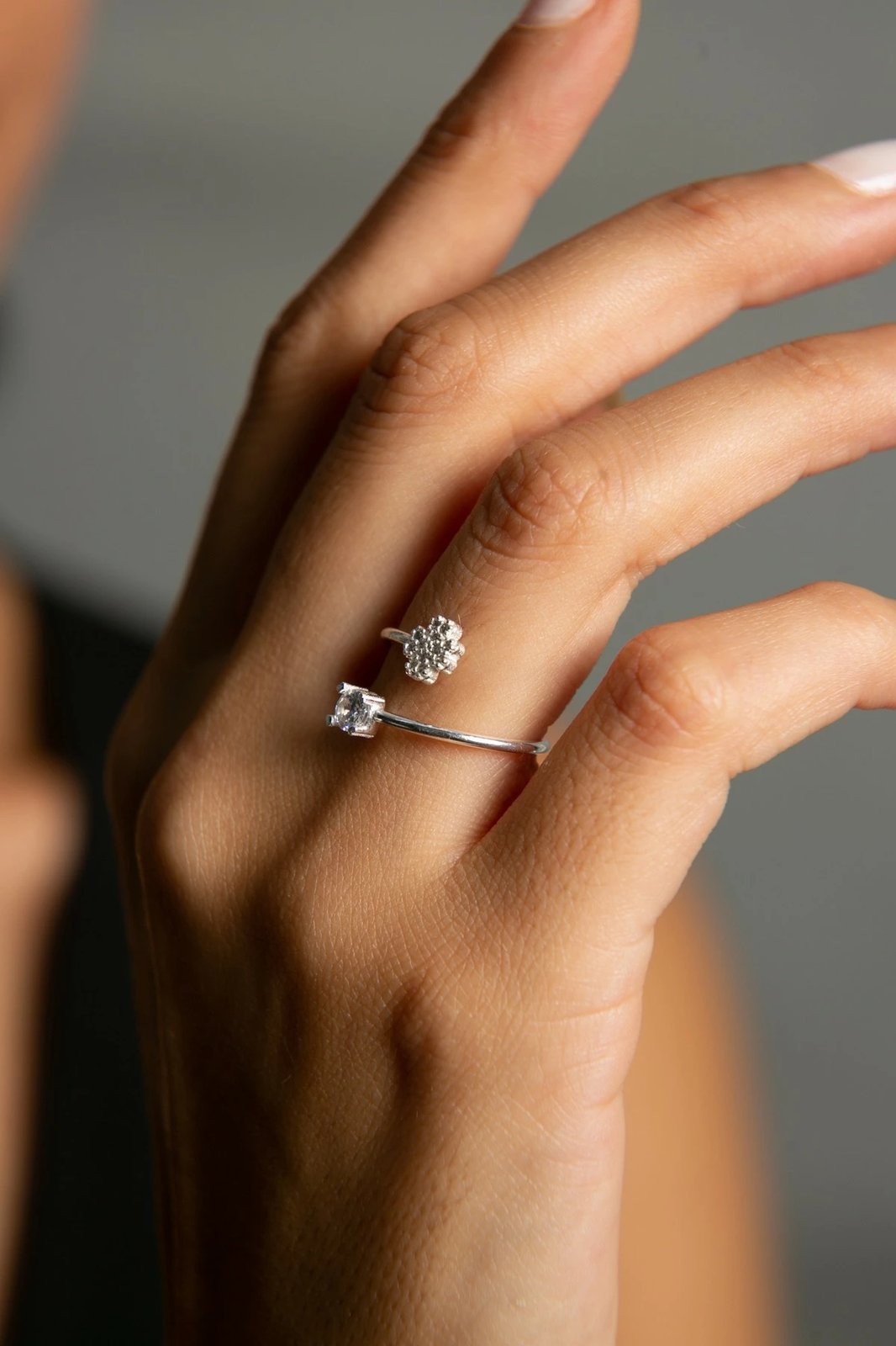 Unazë argjendi Elika, e argjendtë, FA182547