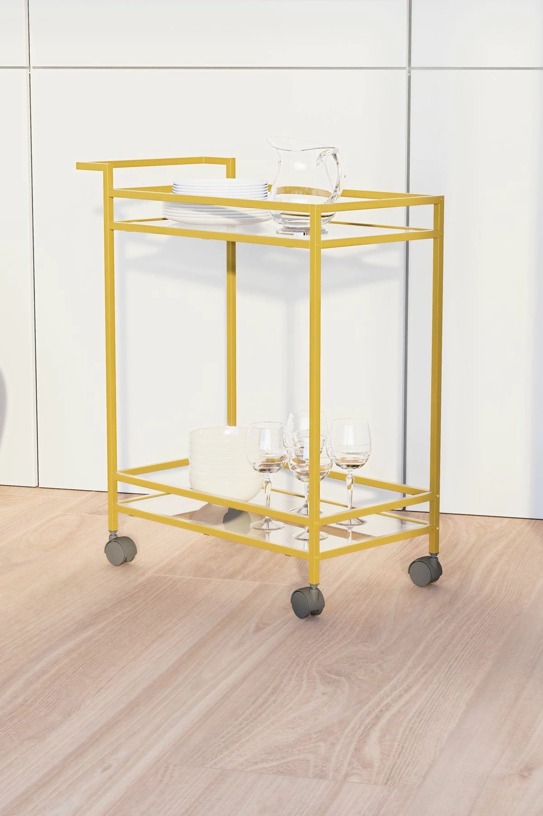 Tavolinë shërbimi Hanah Home, Vortex, ngjyrë ari