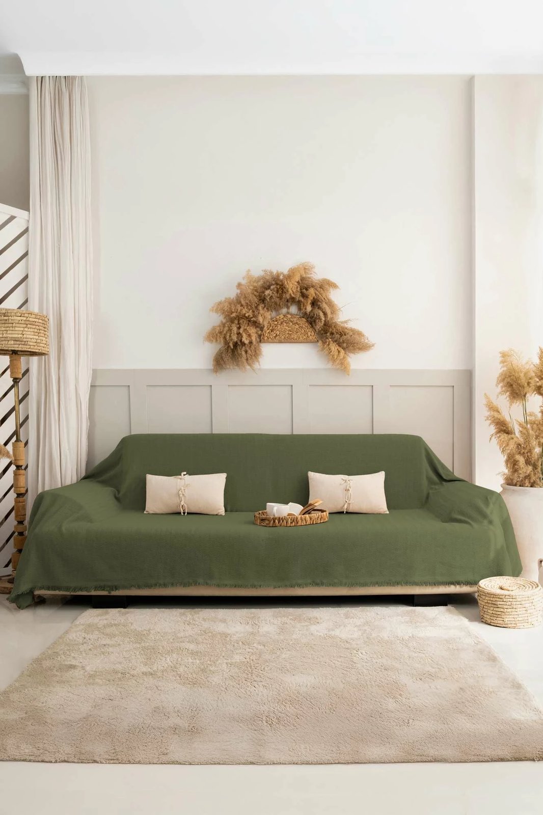 Mbulesë divani L'essentiel, ngjyrë kaki, Rio