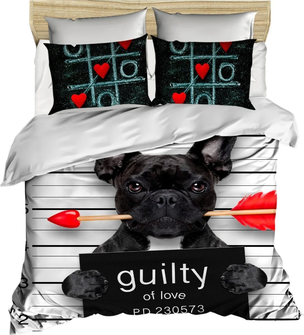 Set mbulesë për jorgan king size, dizajn 'guilty of love', L'essentiel, 205