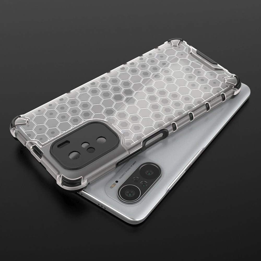 Mbështjellës Hurtel Honeycomb për Xiaomi Redmi K40 Pro+, K40 Pro, K40, Poco F3, Kuq