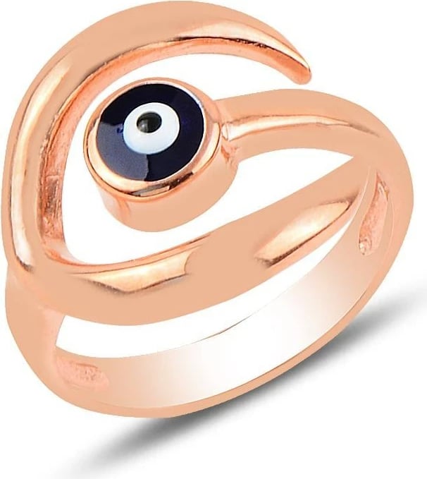 Unazë argjendi Jumeon, ngjyrë rozë e artë, 10061