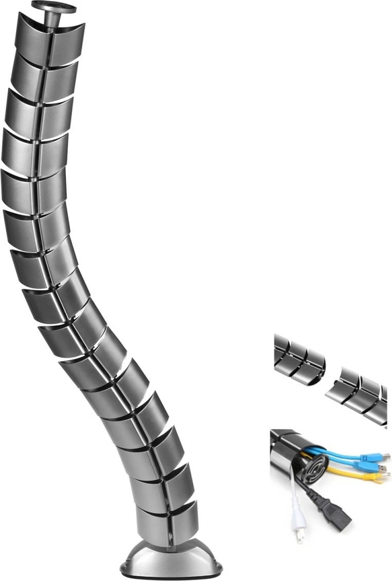 Organizues kabllosh Maclean MC-768S, 80cm, Argjend Organizues kabllosh Maclean MC-768S, 80cm, Argjend