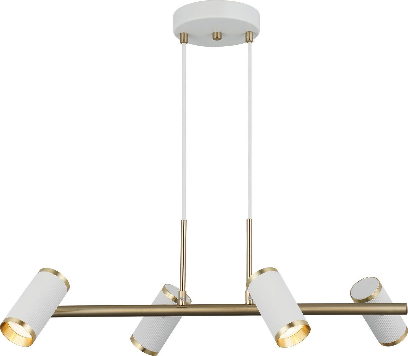 Llambë tavani Opviq, Lume - 71-04-L, metalike, ngjyrë e bardhë dhe llak antik, lartësi e rregullueshme