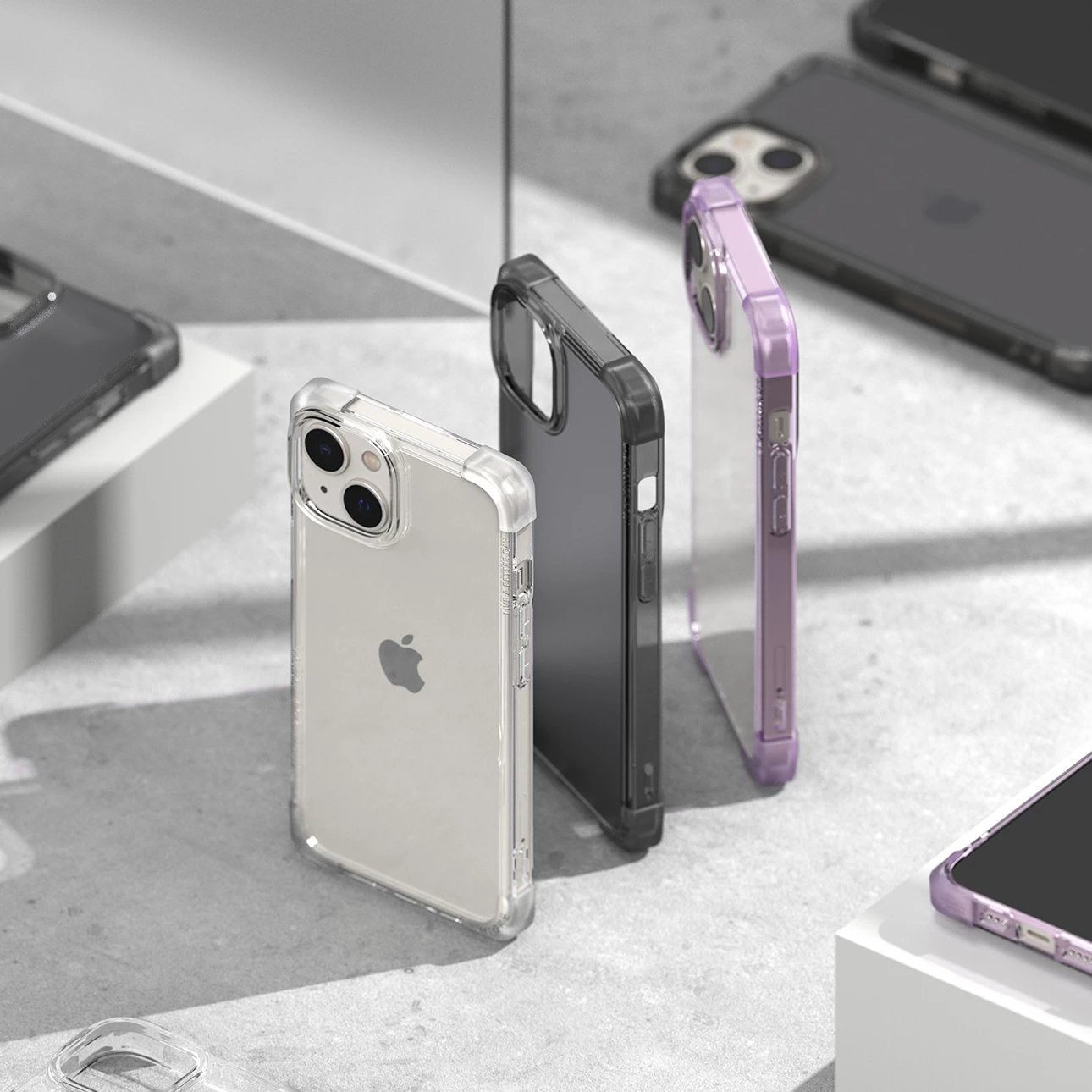 Mbështjellës Ringke Fusion Bumper për iPhone 14 Plus, gri