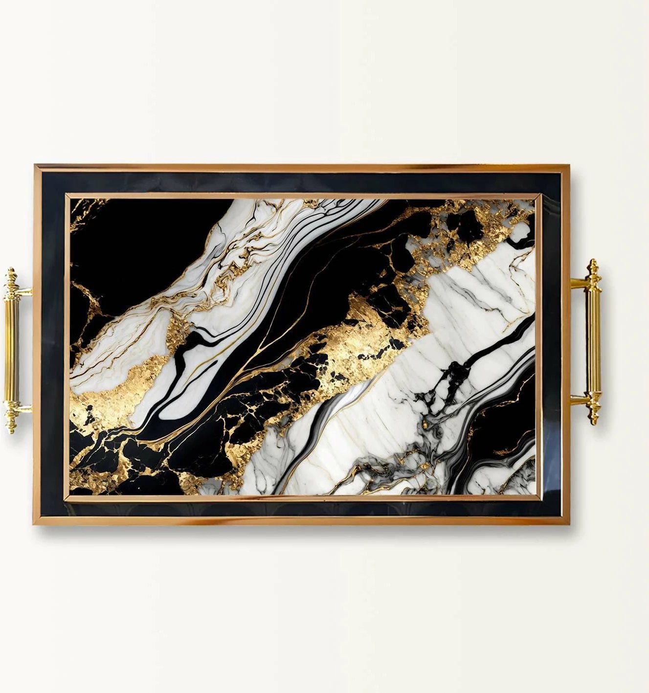 Tabaka xhami, dizajn Aberto, shumëngjyrëshe, TPA10016, 50x29x3.5cm Tabaka xhami, dizajn Aberto, shumëngjyrëshe, TPA10016, 50x29x3.5cm